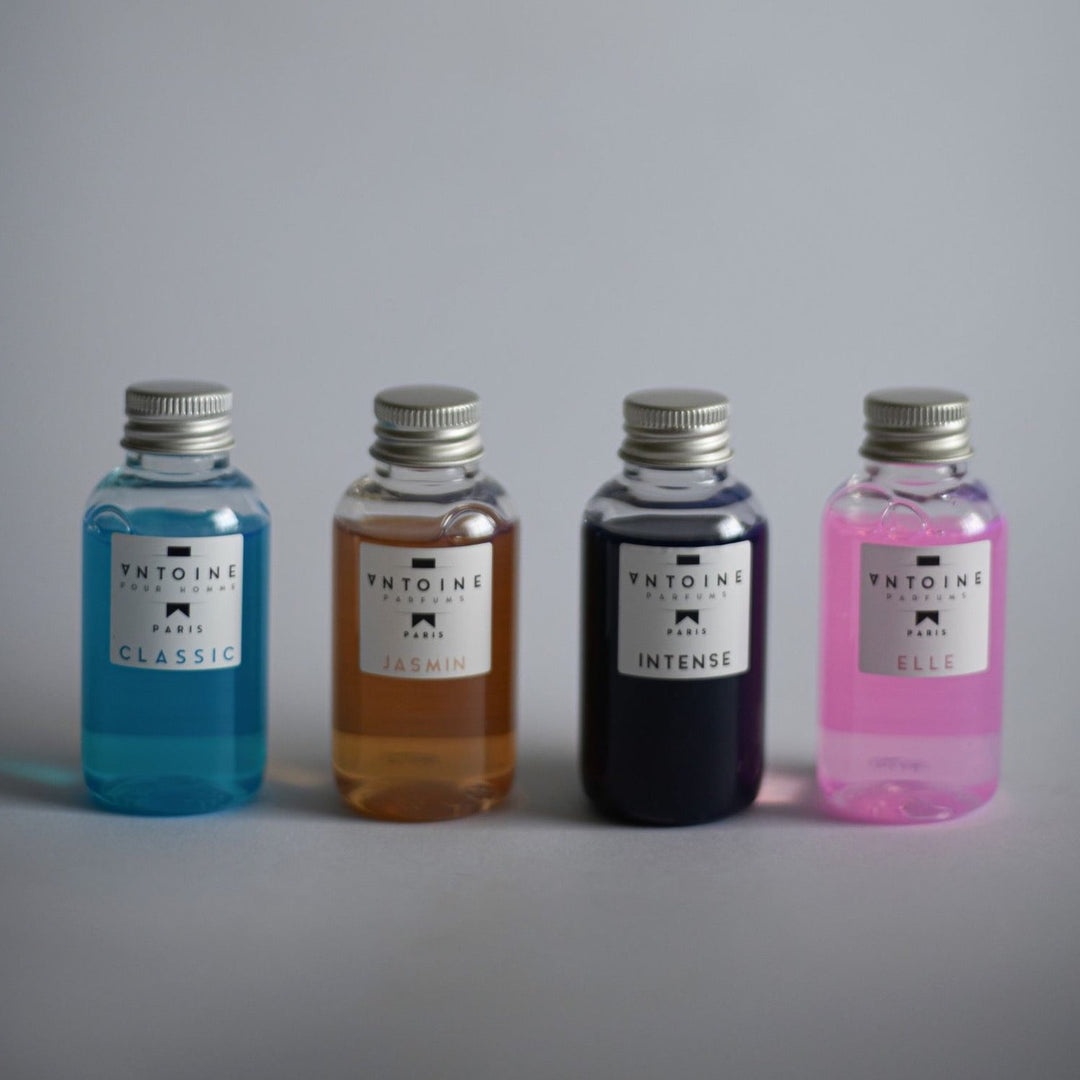 Zestaw perfumowanych plynow do prania 4 x 50 ml